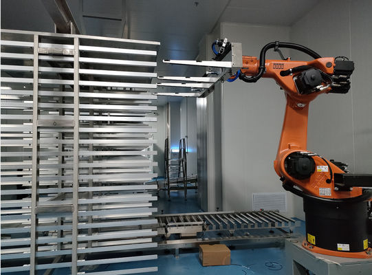 প্যালেটাইজিং মেশিন সেল KUKA KR60 ফ্যাক্টরি রোবোটিক্স সিক্স অ্যাক্সিস